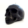 Totenkopfkerze schwarz