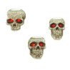 3er Set Teelicht Totenkopf