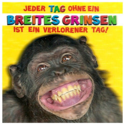 3D Klappkarten "Breites Grinsen"
