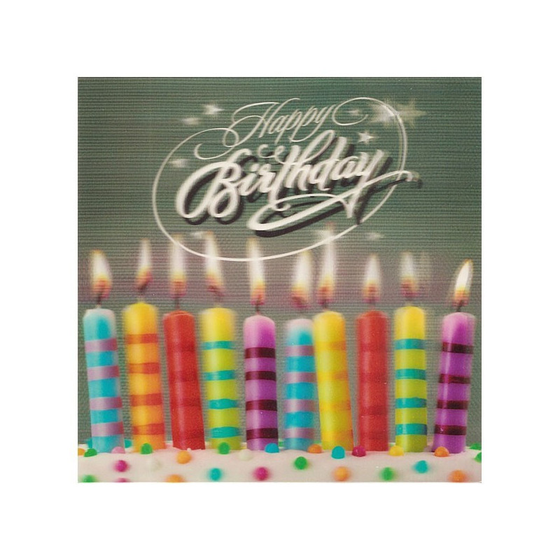 3D Klappkarten "Happy Birthday Kerzen" 3D Klappkarten "Happy Birthday Kerzen"