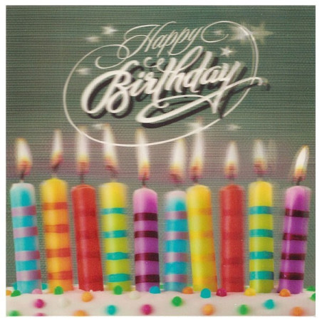 3D Klappkarten "Happy Birthday Kerzen"