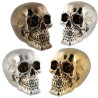 Kasse Totenkopf metallic